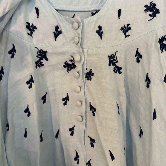 EUC Fanm Mon Galata Dress in Light Lagoon - Size Large - Picture 5 of 6